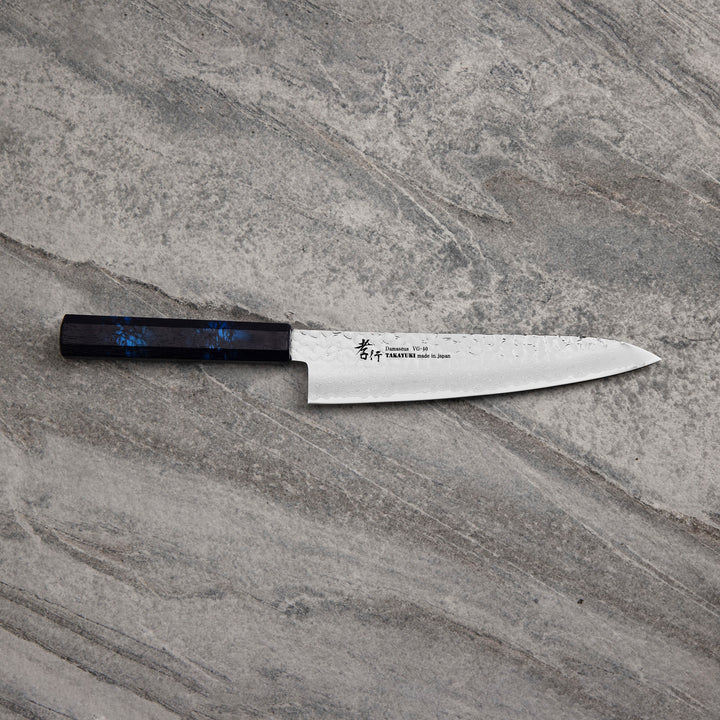 Gyuto 21 cm Sakai Takayuki Nanairo VG-10 Blue