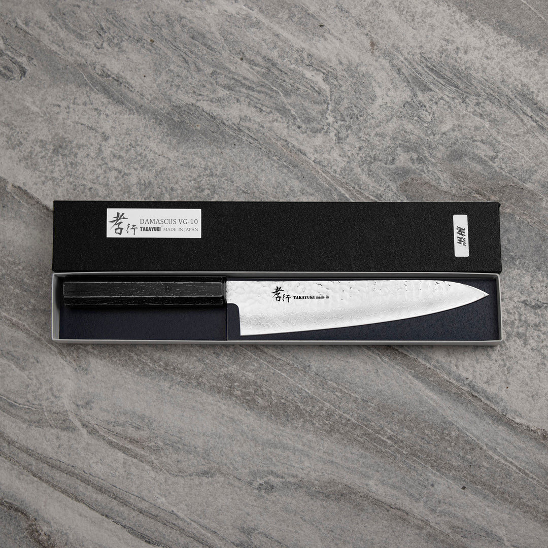 Gyuto 21 cm Sakai Takayuki Nanairo VG-10 Ebony