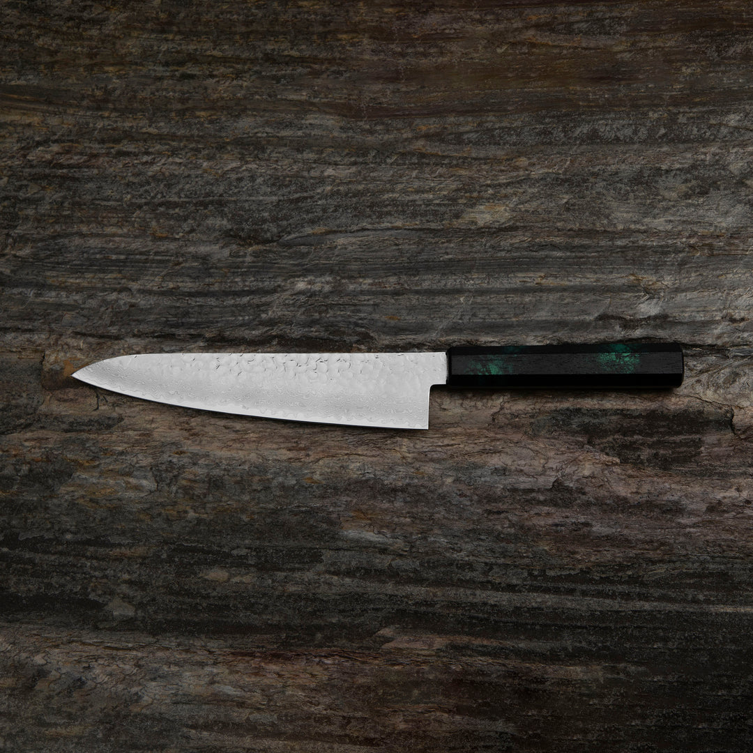 Gyuto 21 cm Sakai Takayuki Nanairo VG-10 Green
