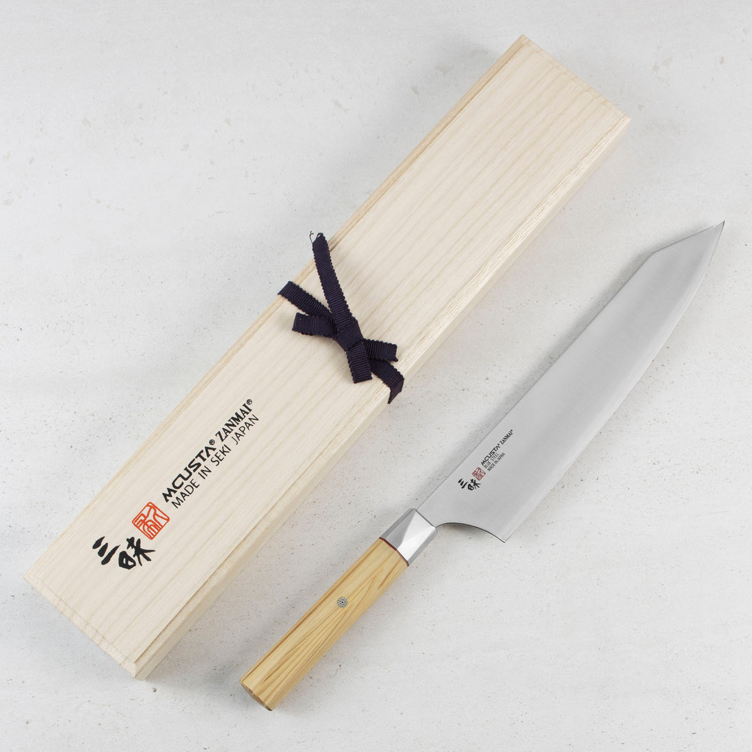 Gyuto 24 cm Mcusta Zanmai Beyond Aogami Super/SS