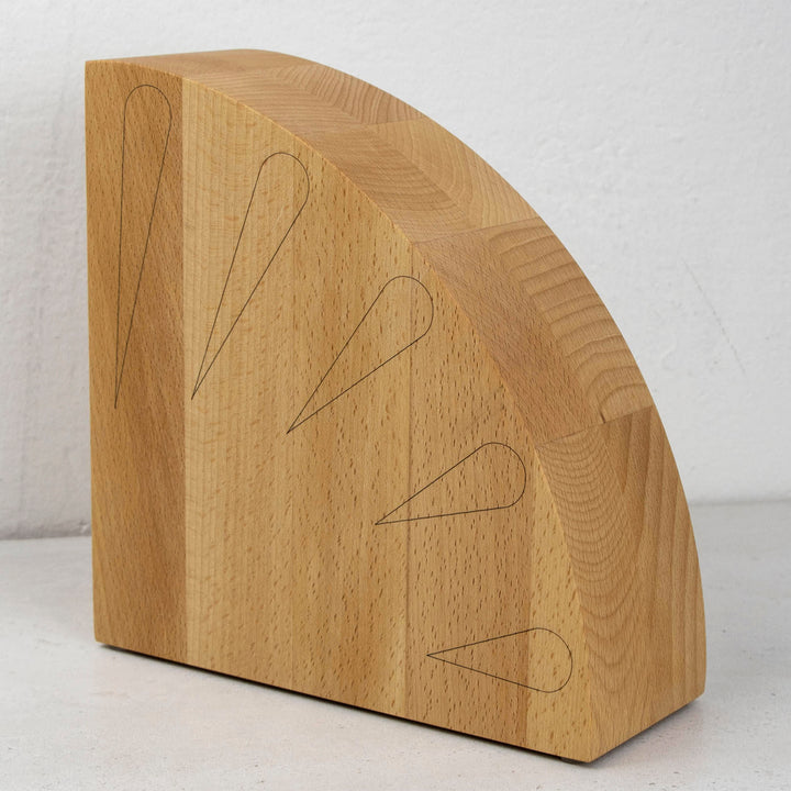 Magnetic Knife Block Beech Bisbell