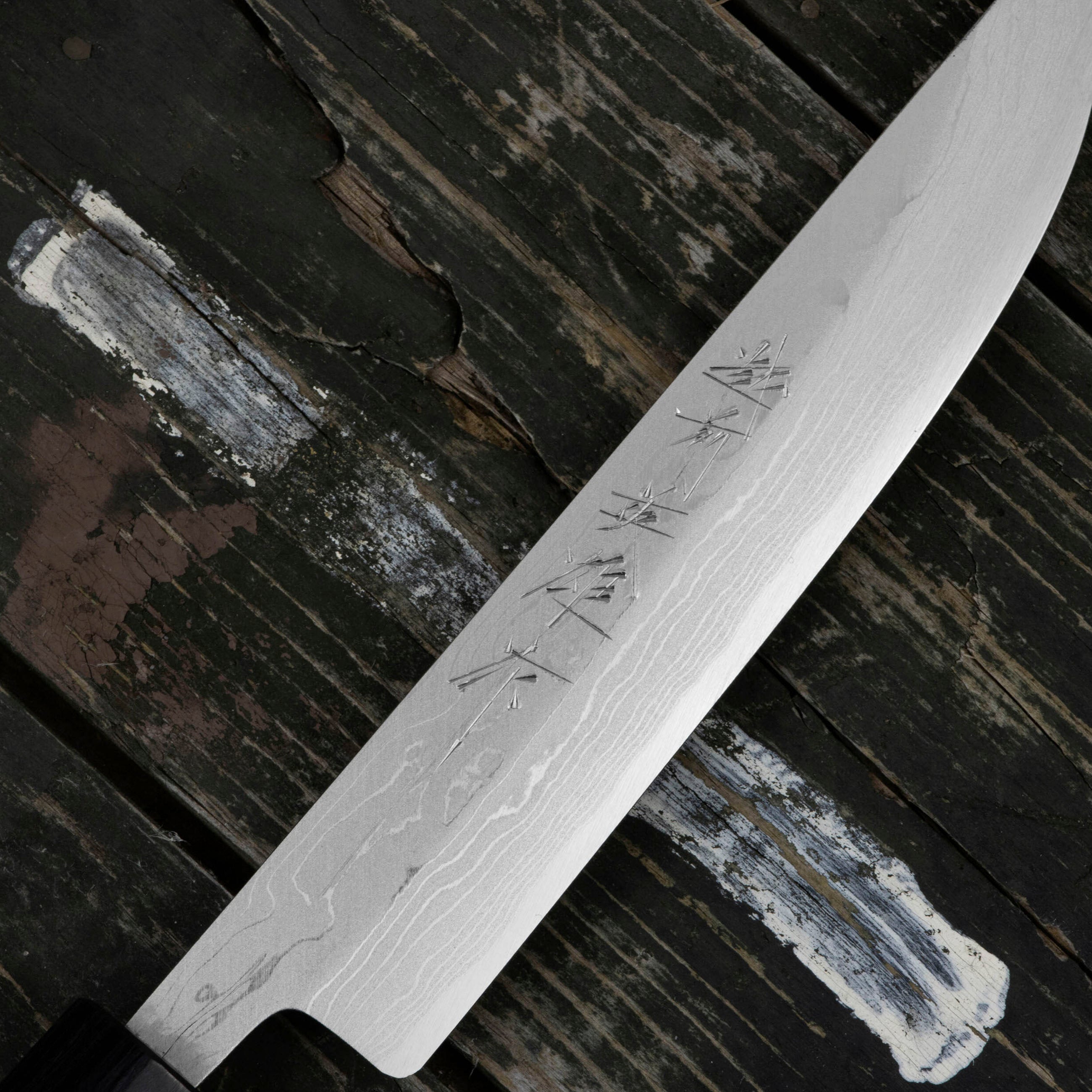 Matsuba 12 cm Hideo Kitaoka Shirogami#2 Satin Damascus – Japan