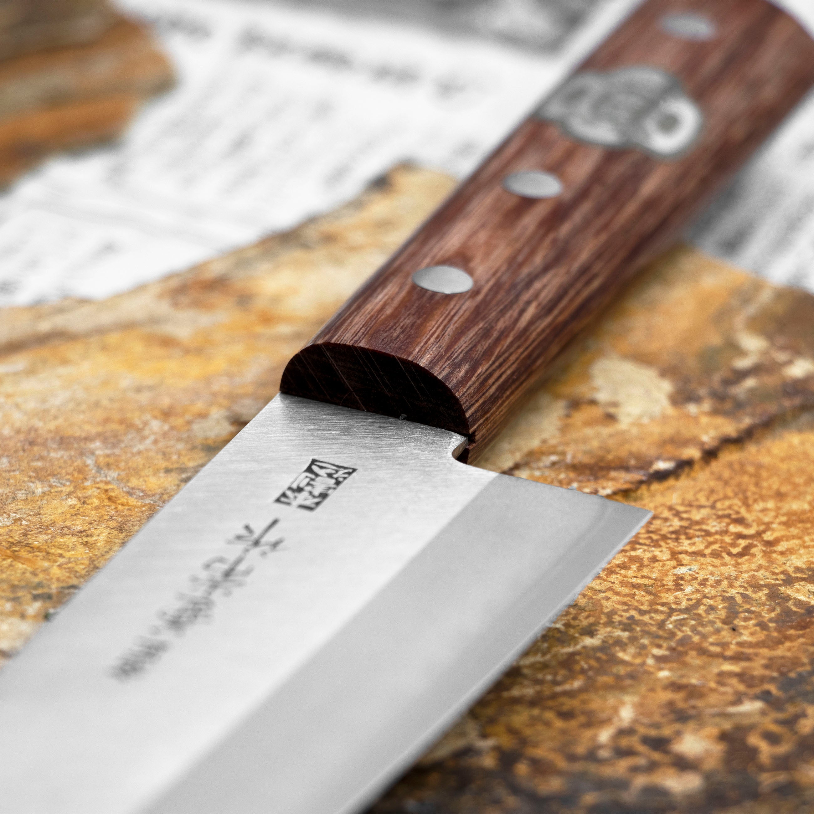 Santoku 16,5 cm Seki Kanetsune 1000 Shirogami#2/SS – Japan