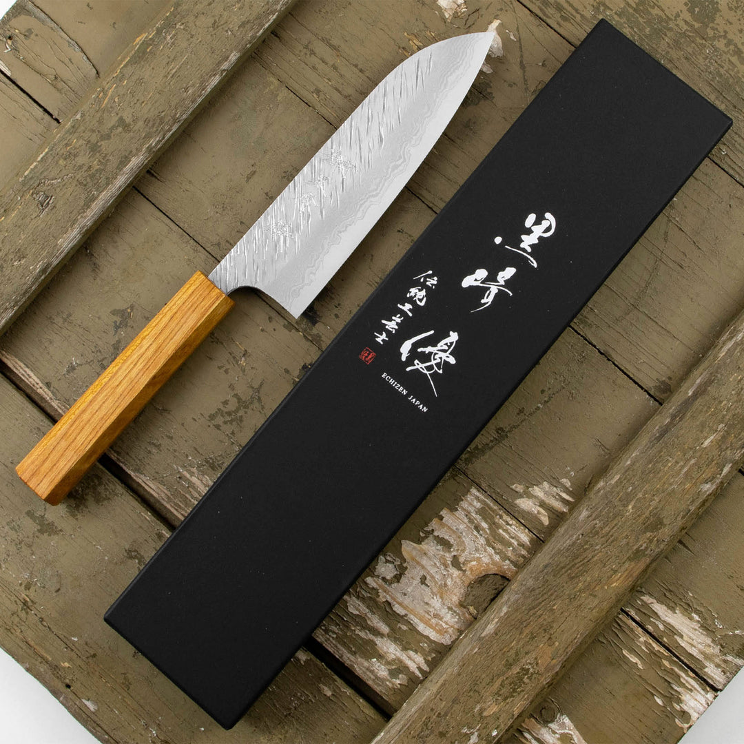 Santoku 16,5 cm Yu Kurosaki Fujin Damascus VG-10