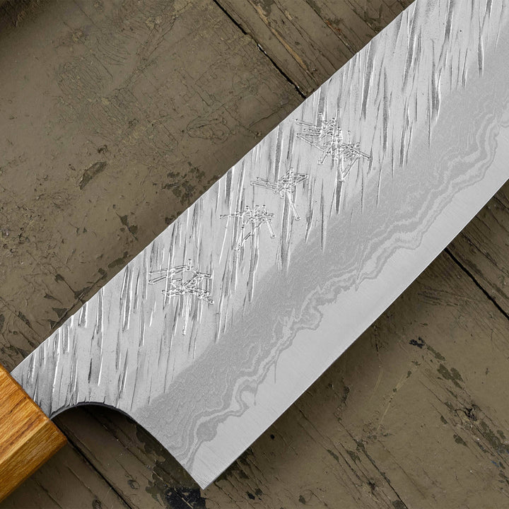 Santoku 16,5 cm Yu Kurosaki Fujin Damascus VG-10