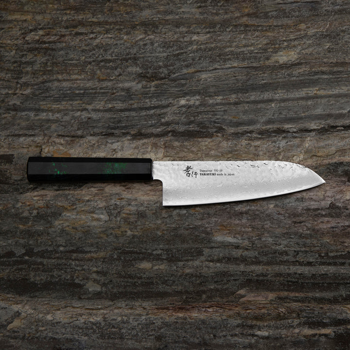 Santoku 17 cm Sakai Takayuki Nanairo VG-10 Green