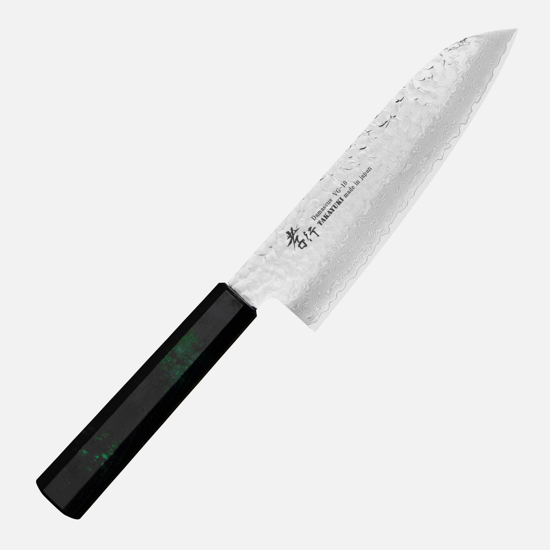 Santoku 17 cm Sakai Takayuki Nanairo VG-10 Green