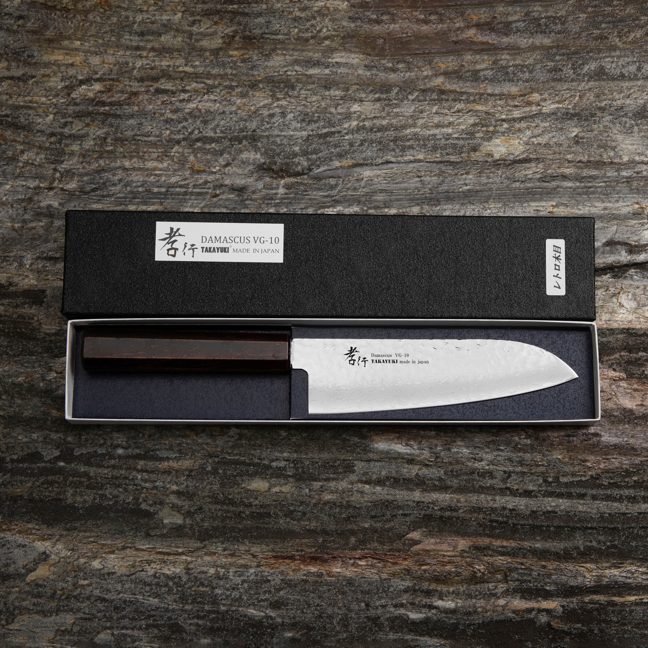 Santoku 17 cm Sakai Takayuki Nanairo VG-10 Retro – Japan-knives.com