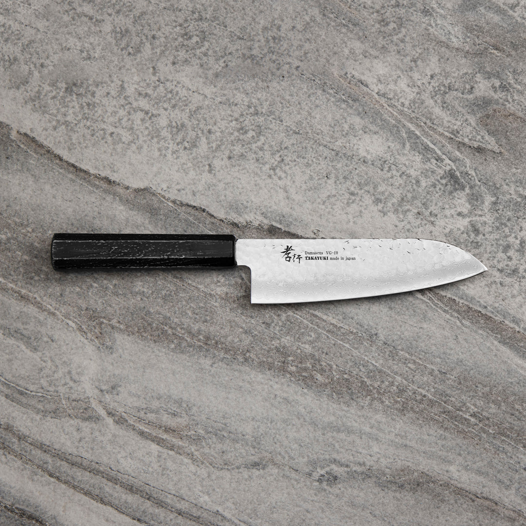 Santoku 17 cmSakai Takayuki Nanairo VG-10 Ebony