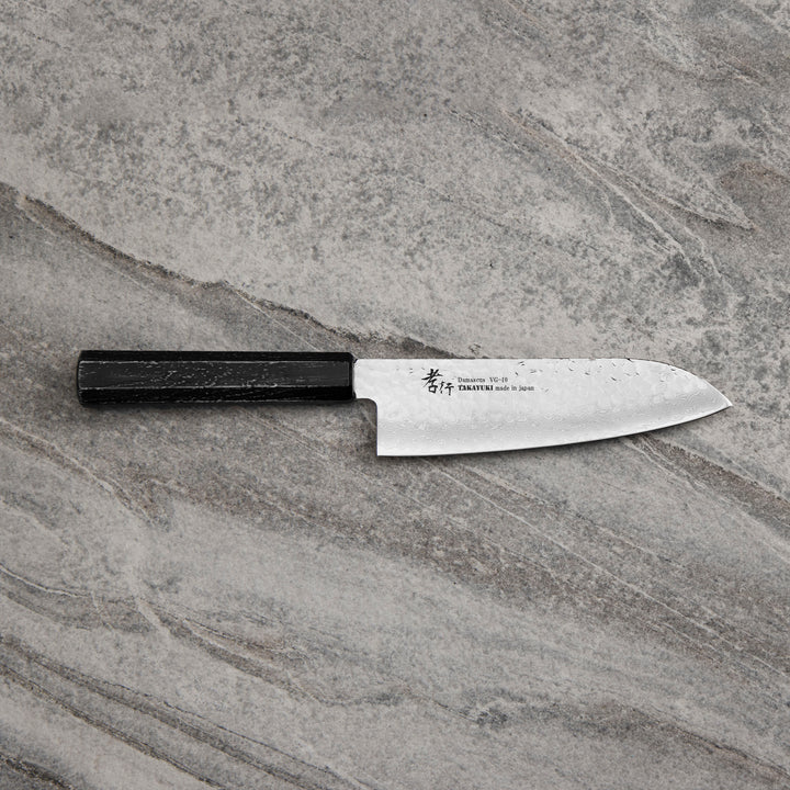 Santoku 17 cmSakai Takayuki Nanairo VG-10 Ebony