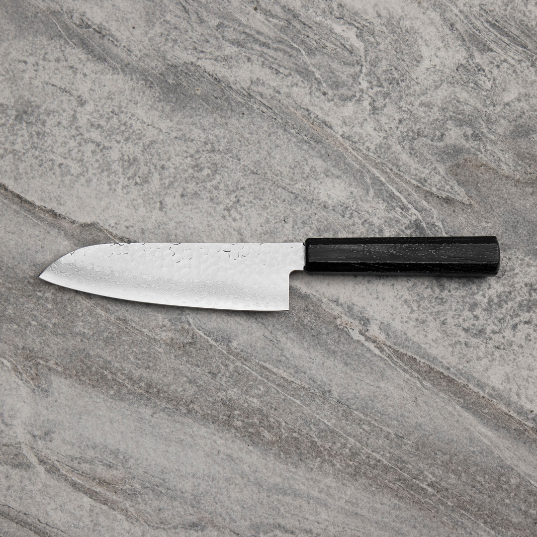 Santoku 17 cmSakai Takayuki Nanairo VG-10 Ebony