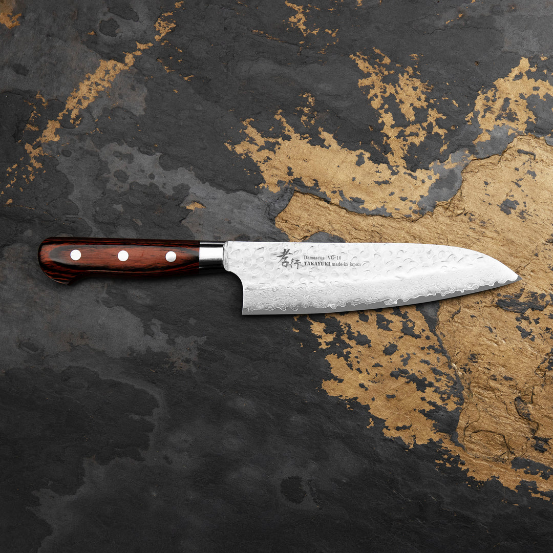 Santoku 18 cm Sakai Takayuki Hammered VG-10