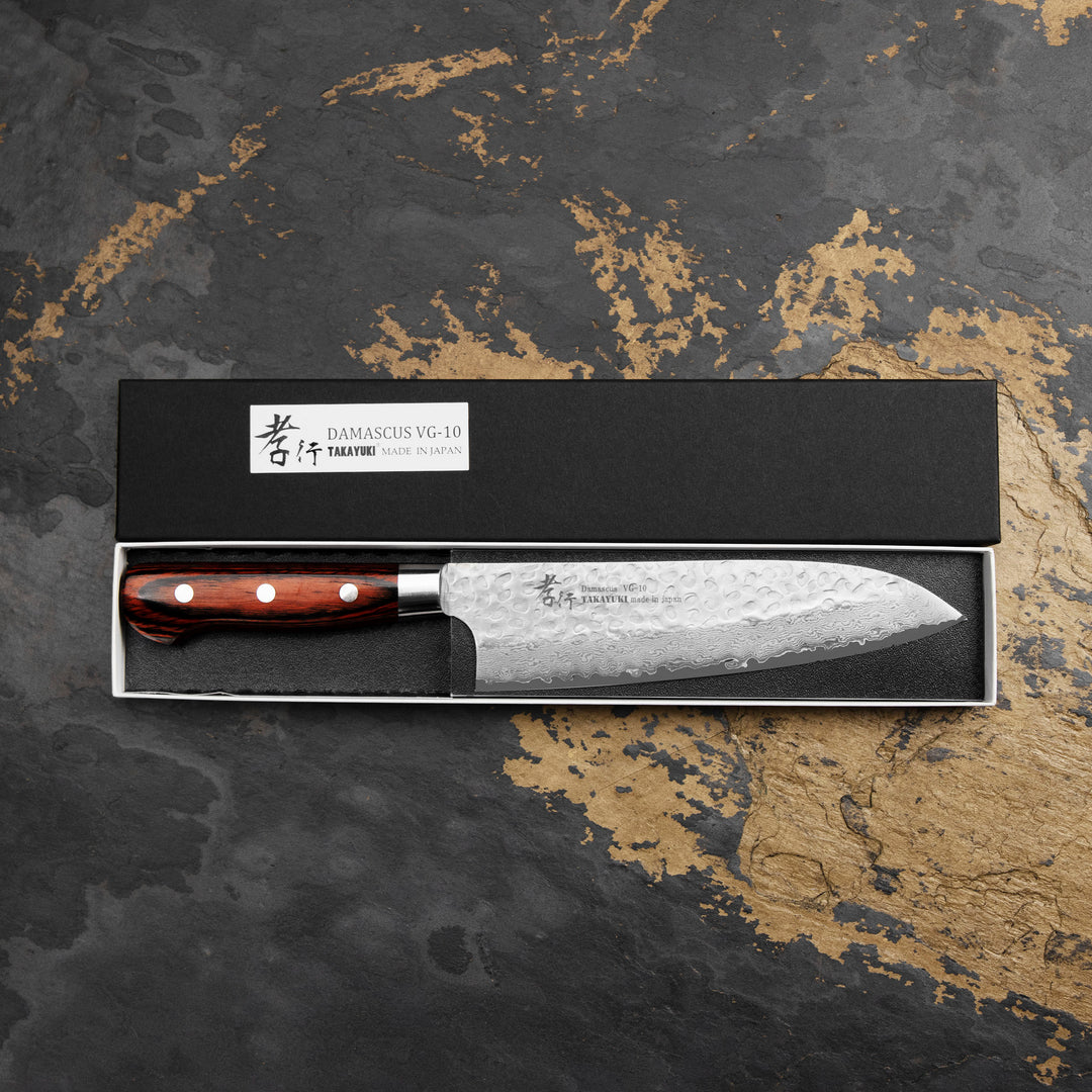 Santoku 18 cm Sakai Takayuki Hammered VG-10